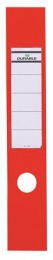 Gerinccímke, iratrendezőhöz, öntapadó, 60x390 mm, DURABLE "ORDOFIX®", piros