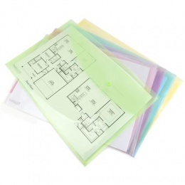 Irattartó tasak, A3, PP, patentos, RAPESCO, vegyes színek