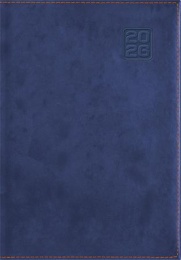 Naptár, tervező, A5, napi, DAYLINER "Square", kék