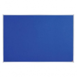 Üzenőtábla, alumínium keret, 180x120 cm, NOBO "Essentials", kék